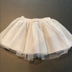 Crazy 8 silver sparkle tutu skirt 5T